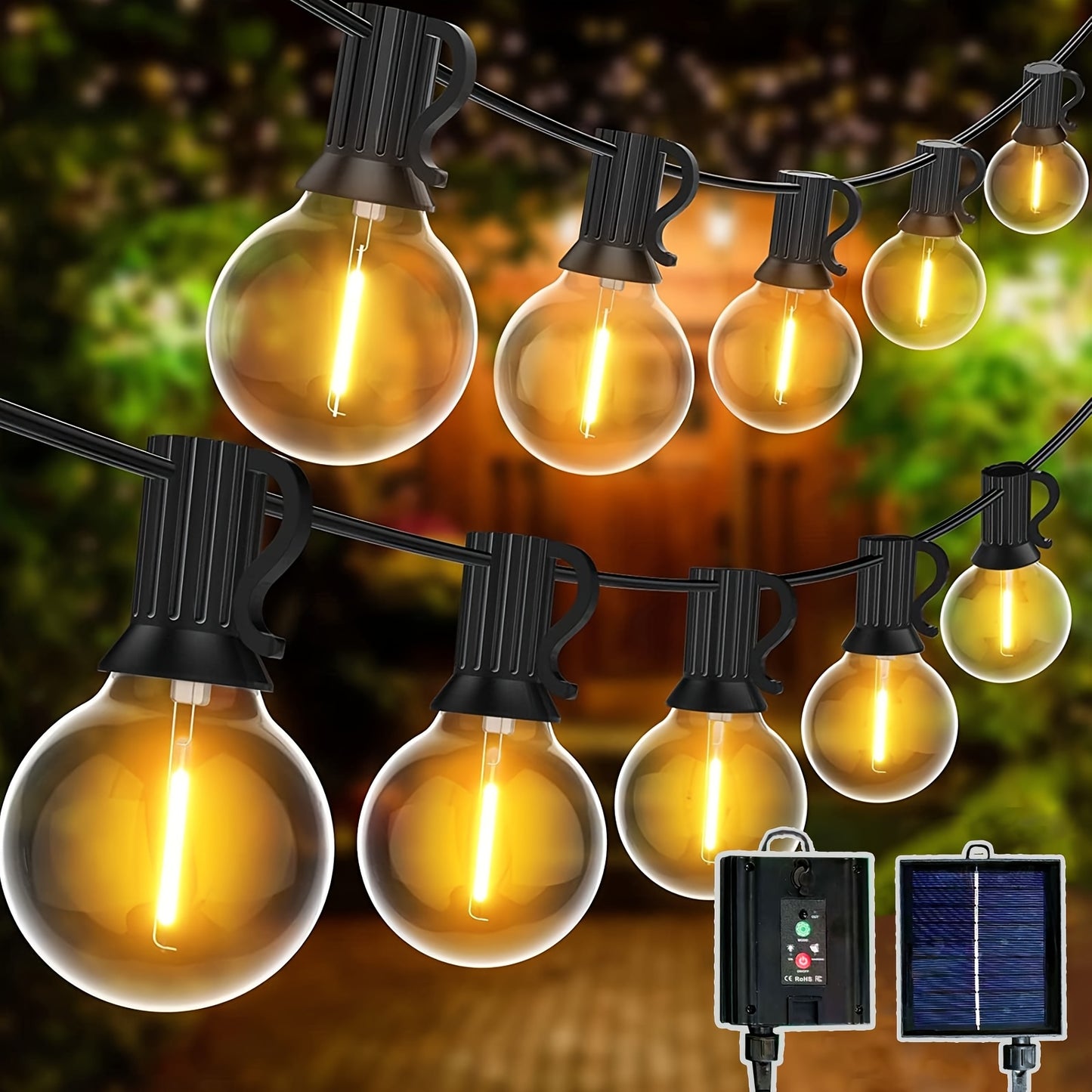 Festoon Solar String Lights