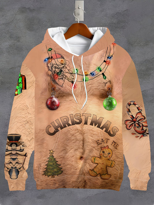 3D Christmas Tree Patterned Long-Sleeve
