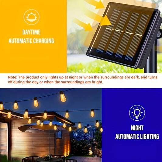 Festoon Solar Powered LED String Lights