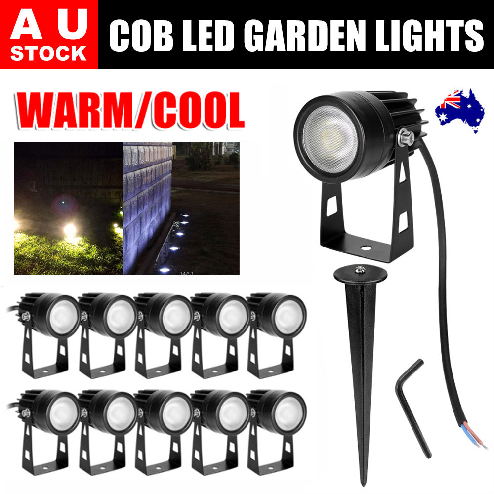 12V LED Lamp Flood Light-10x Garden Lights