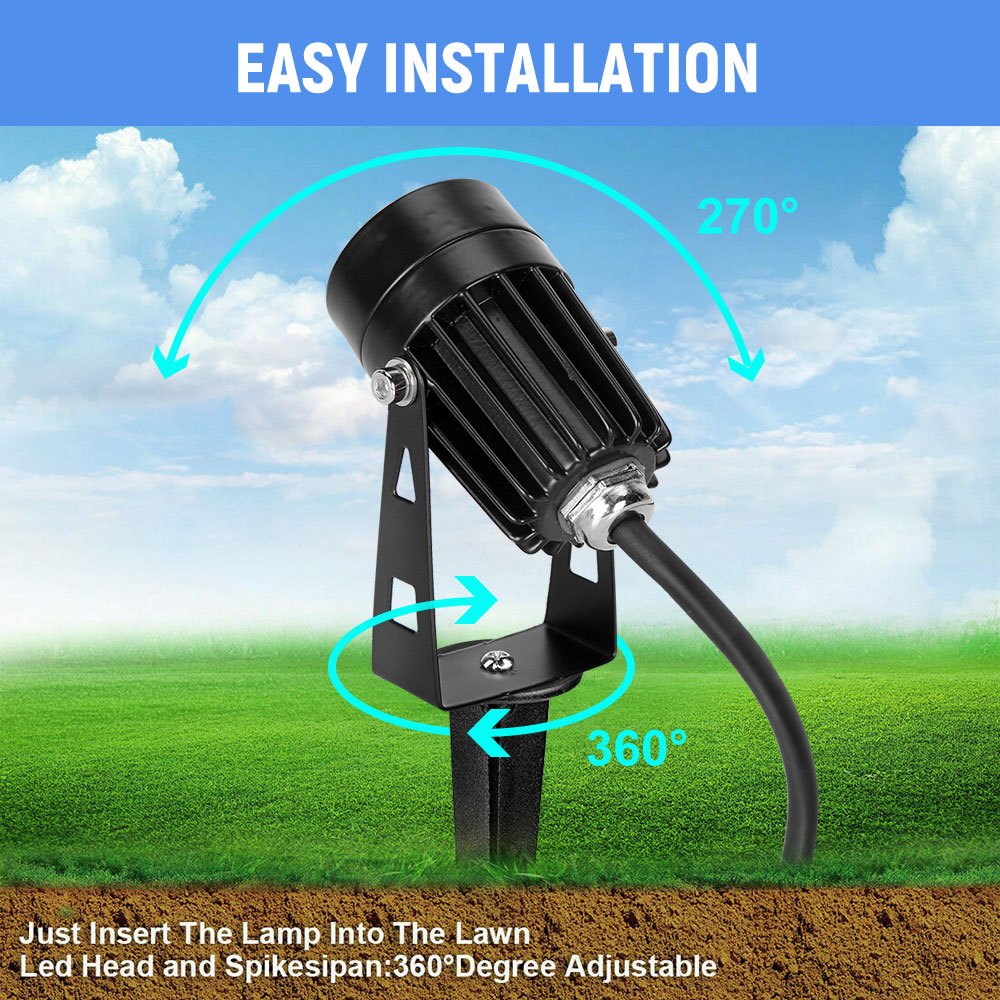 12V LED Lamp Flood Light-10x Garden Lights