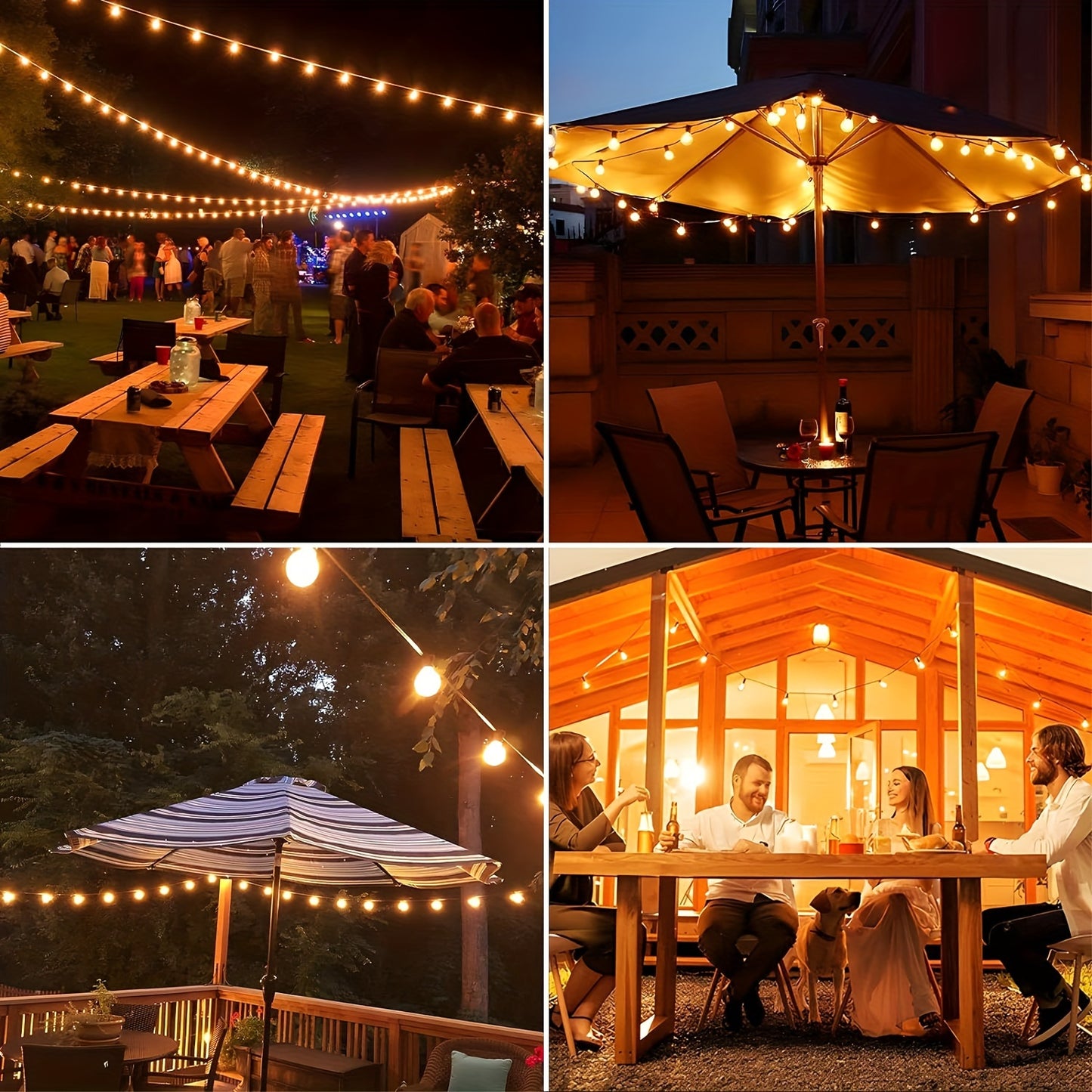 Festoon Solar String Lights