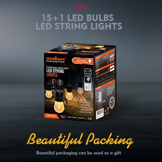 Festoon Solar String Lights