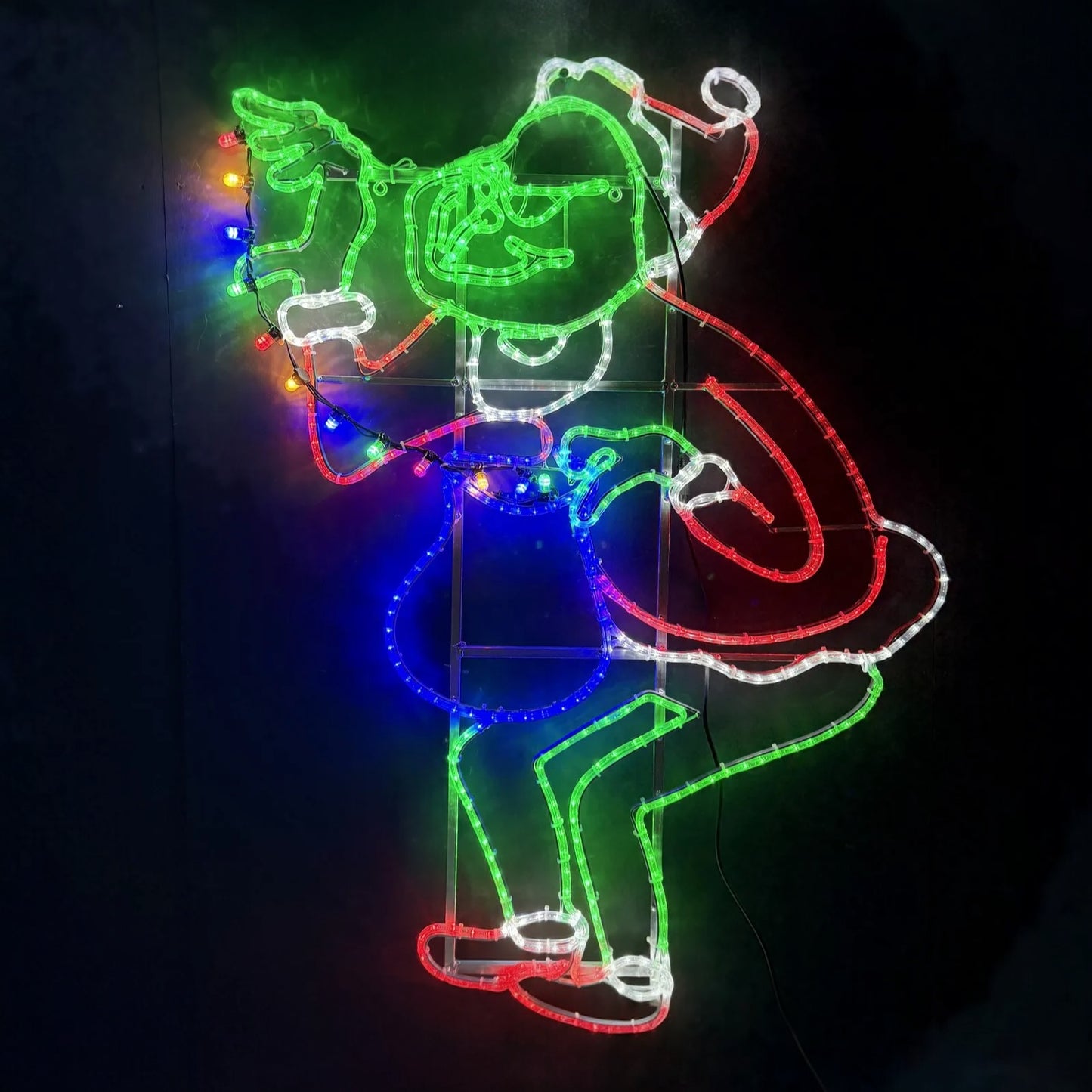 Grinch Stealing Christmas Lights Rope Light