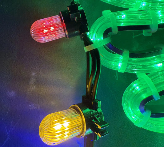 Grinch Stealing Christmas Lights Rope Light