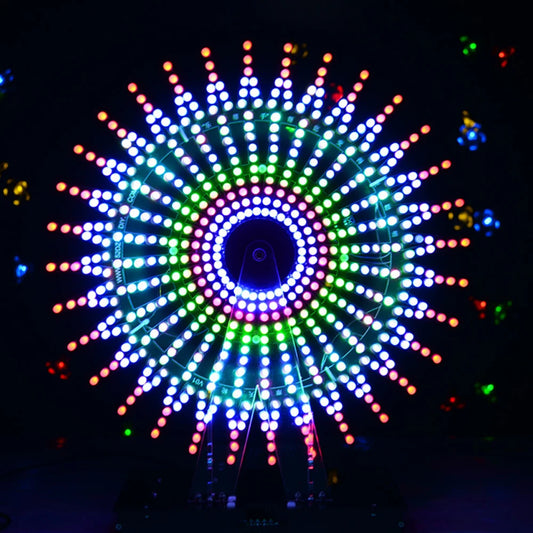 DIY electronic kit LED rotating ferris wheel (not assembled)