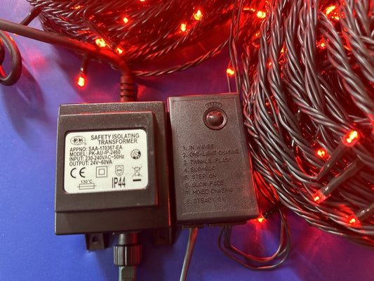 Red LED Light String – 100m