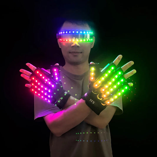 Luminous Glasses, LED, Gloves