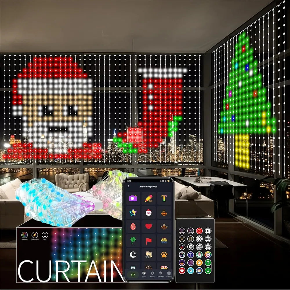 LED RGB Smart Curtain Lights