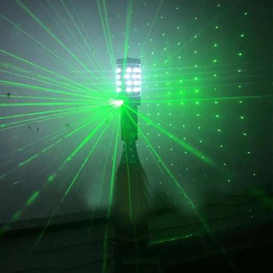 Rechargeble Two Head Laser LED Strobe