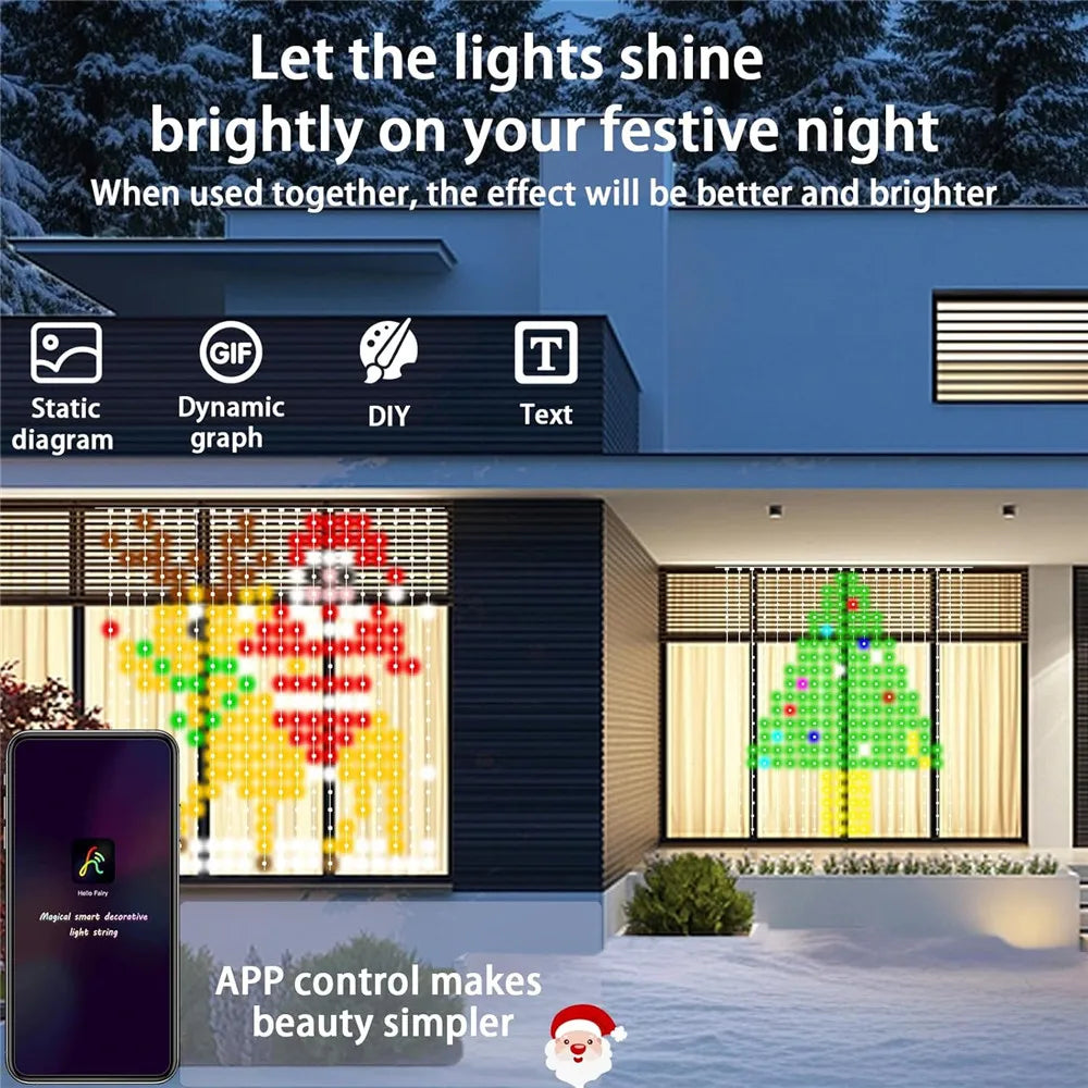 LED RGB Smart Curtain Lights