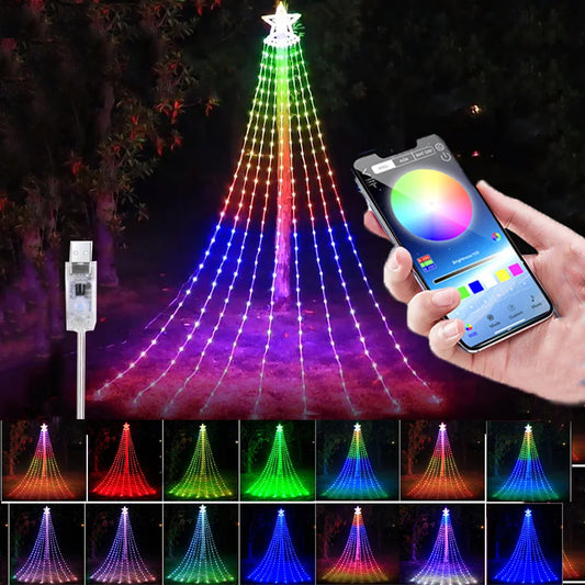 9x3M RGB Waterfall String Light