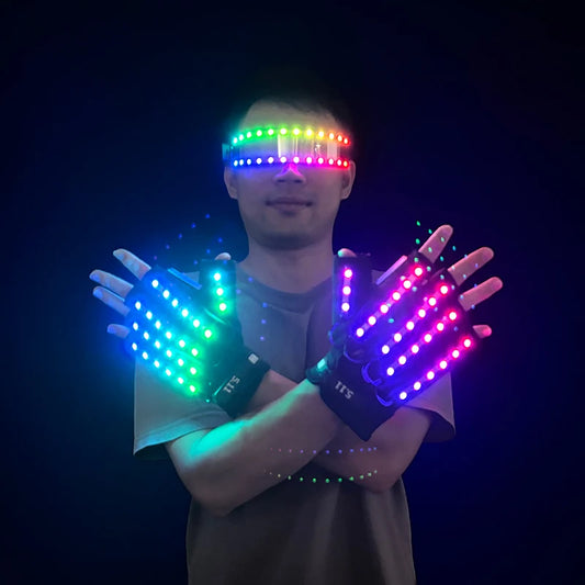 Luminous Glasses, LED, Gloves