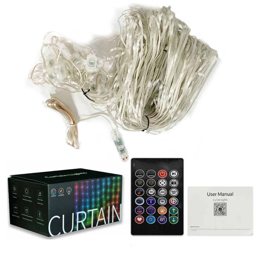 LED RGB Smart Curtain Lights