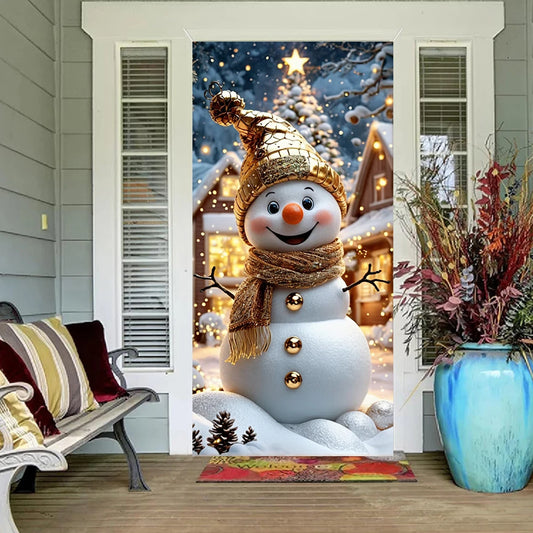 Snowman Linings For Christmas Doors