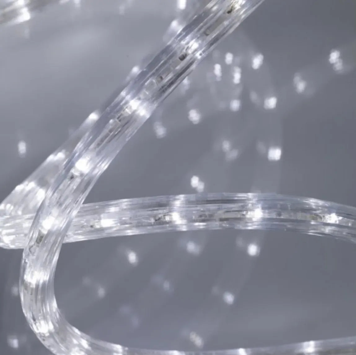 10M Cool White Solar Powered Rope Light