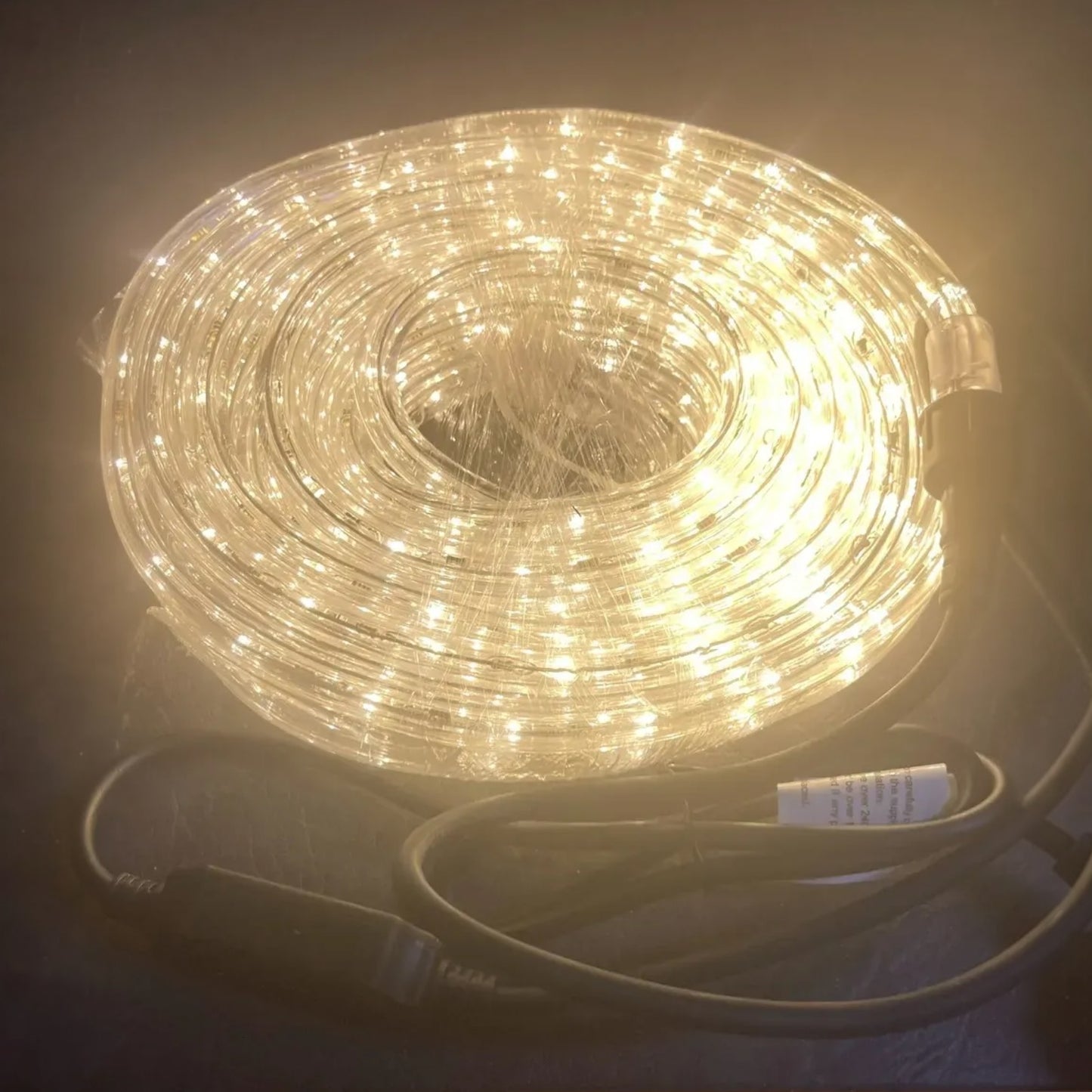 10M White Auto-Blinking LED Rope Light