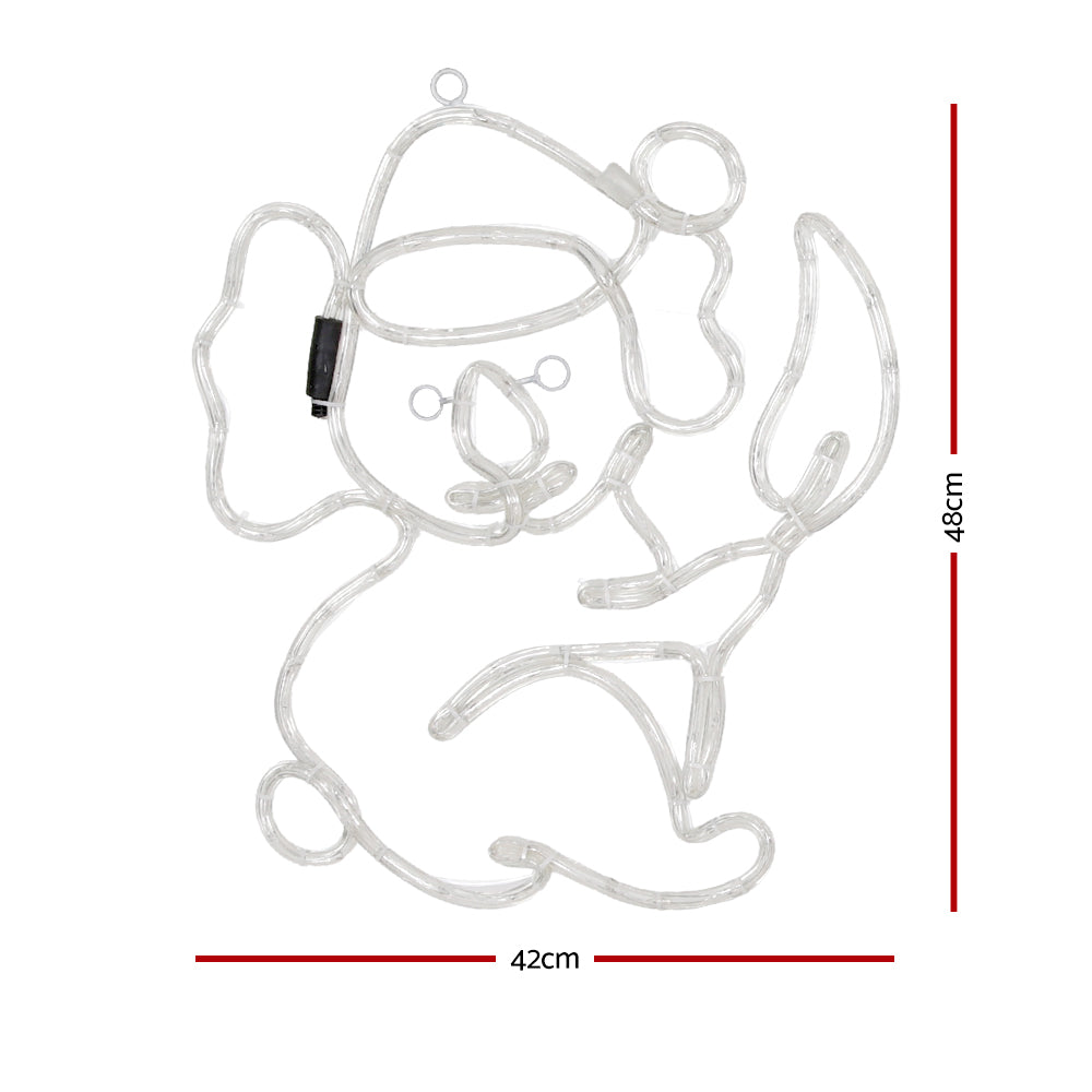 Koala Christmas Lights Motif 216 LED Rope Light Outdoor Decoration Jingle Jollys