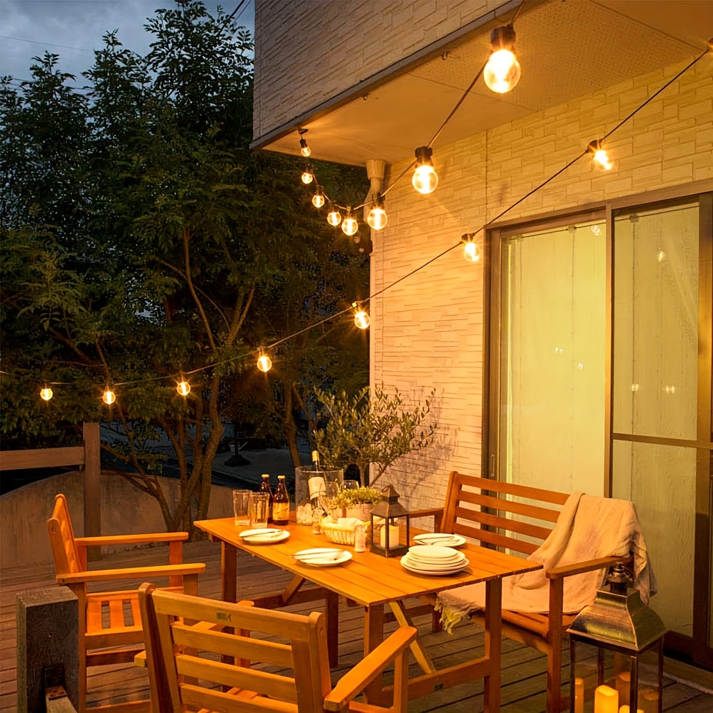 Festoon Solar String Lights