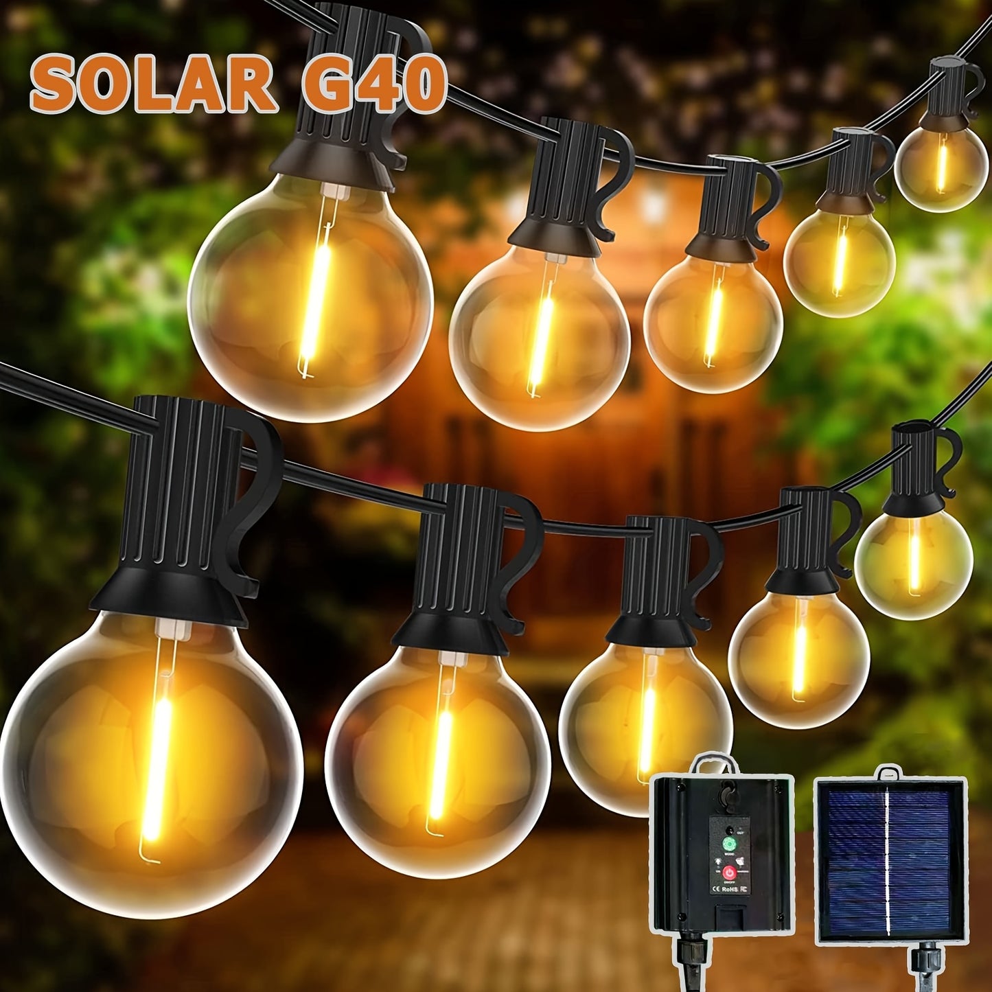 Festoon Solar String Lights