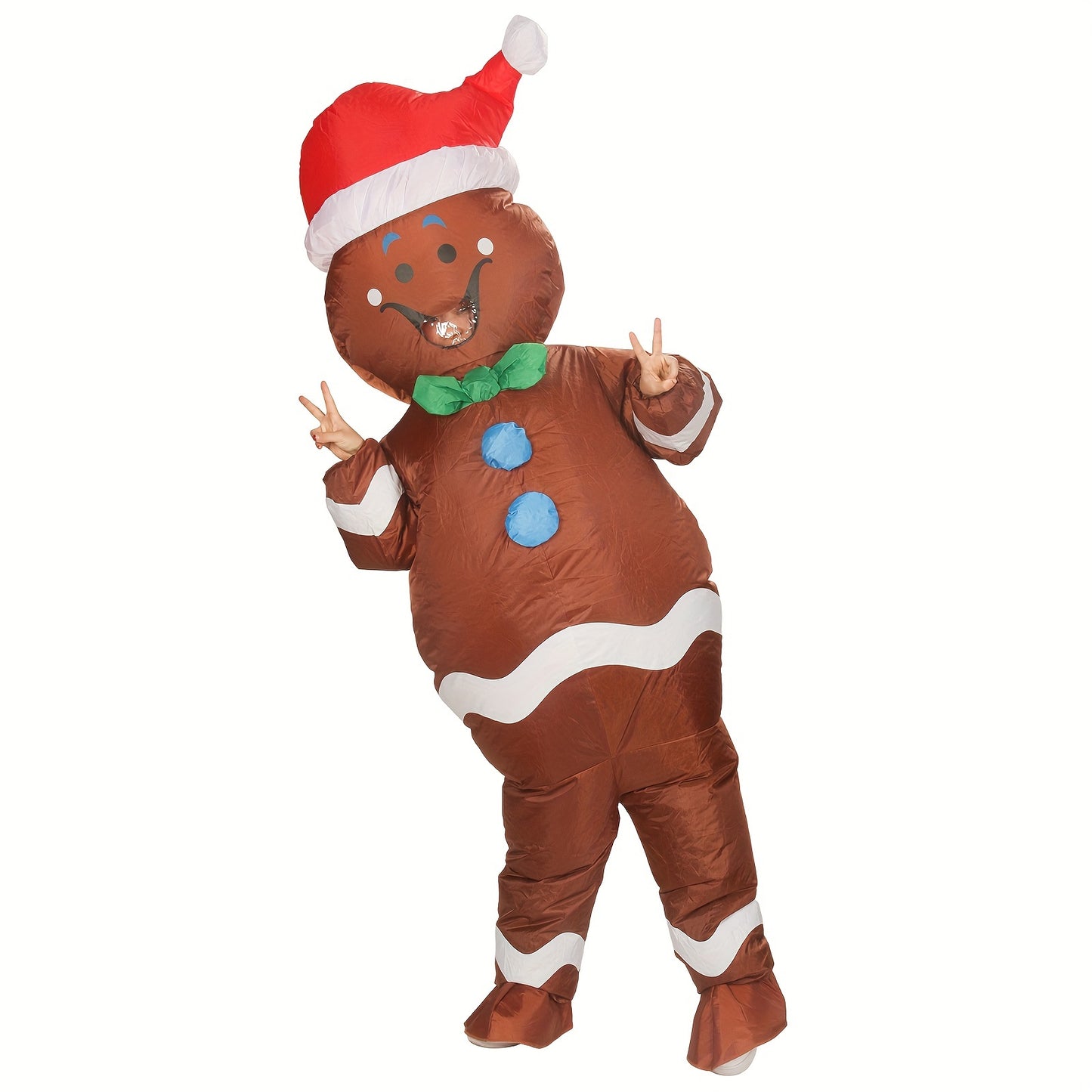 Christmas Gingerbread Man Inflatable Costume