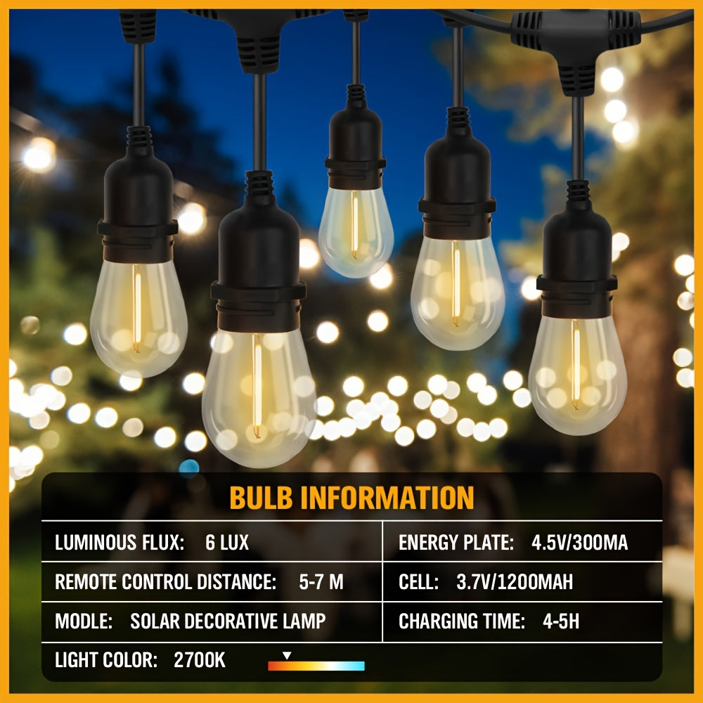 Festoon Solar String Lights
