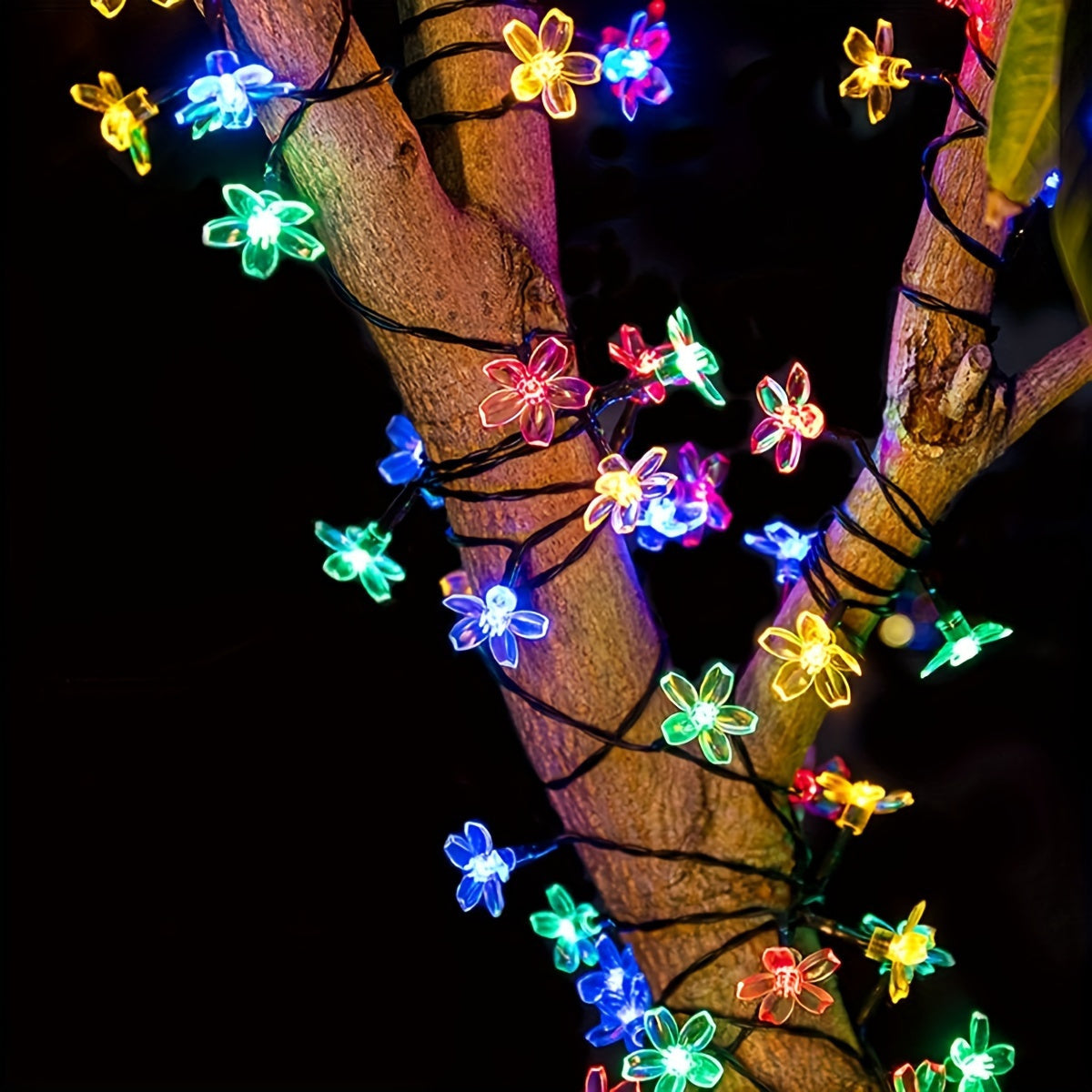 LED Solar Cherry Blossom String Lights