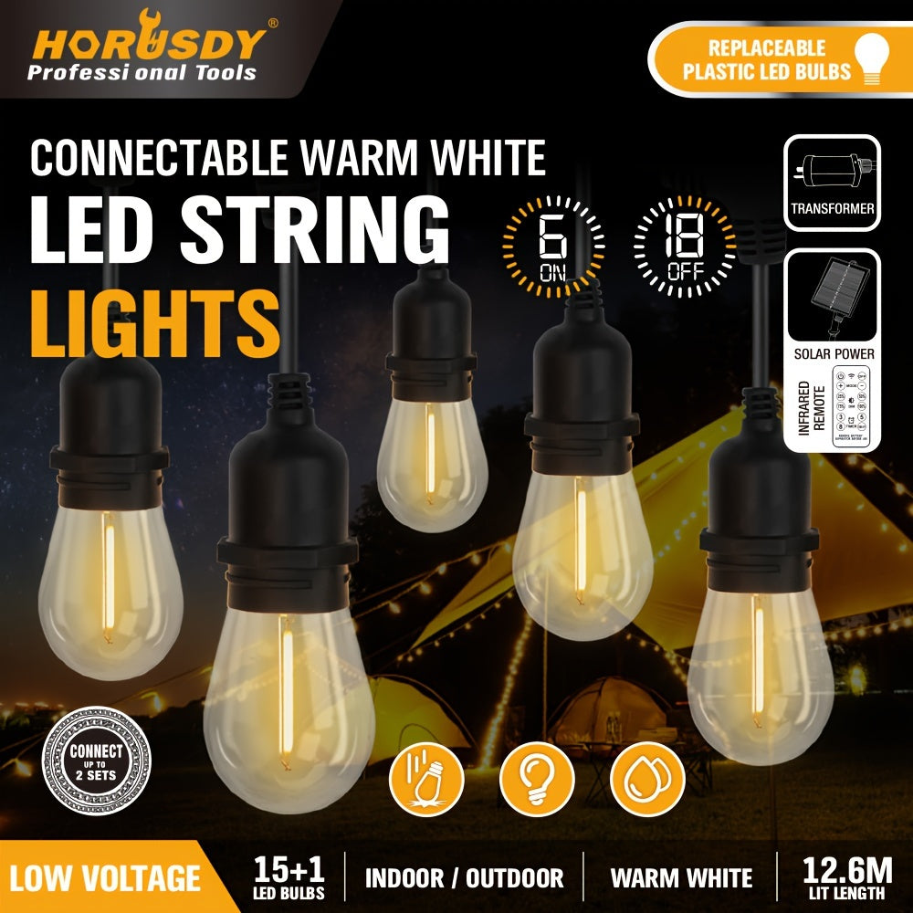 Festoon Solar String Lights