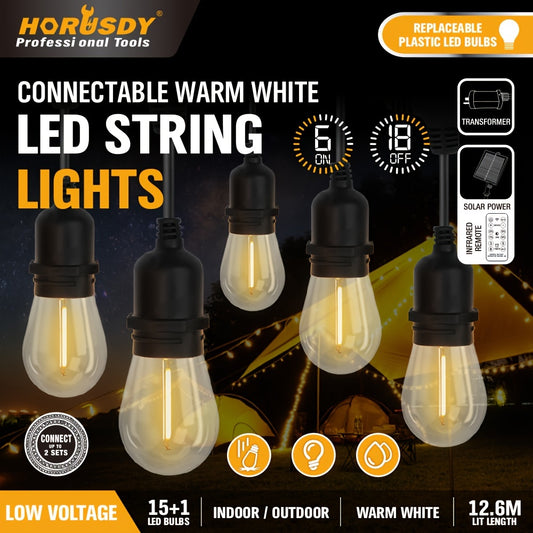 Festoon Solar String Lights