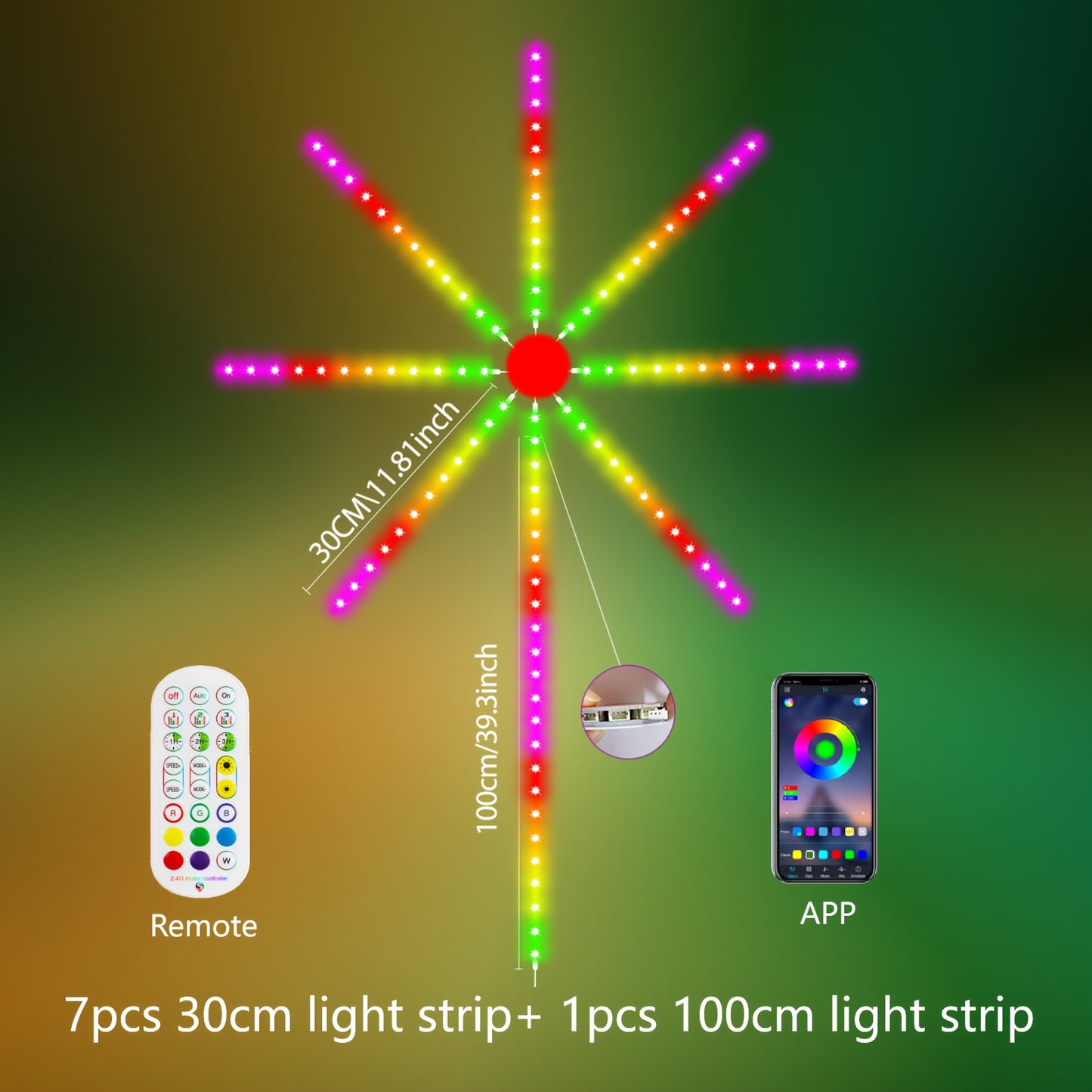 Smart LED Fireworks Light