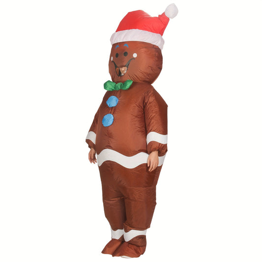 Christmas Gingerbread Man Inflatable Costume
