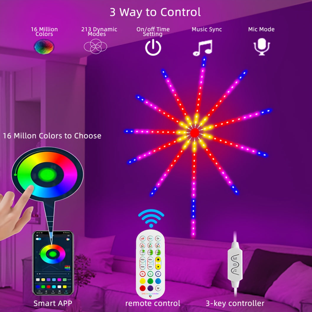 Smart LED Fireworks Light