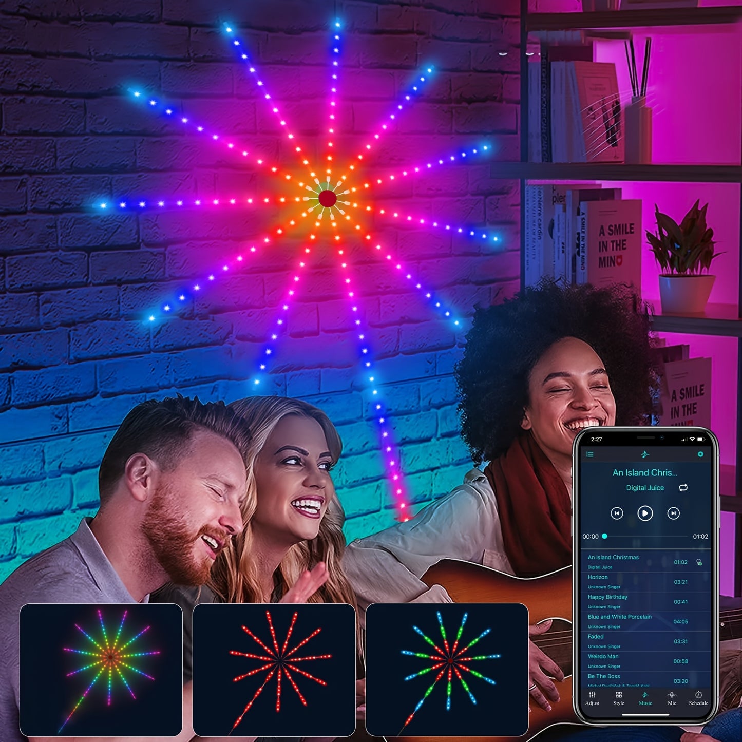 Smart LED Fireworks Light