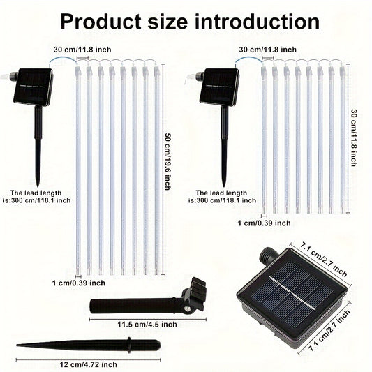 Solar Meteor Shower Rain Lights