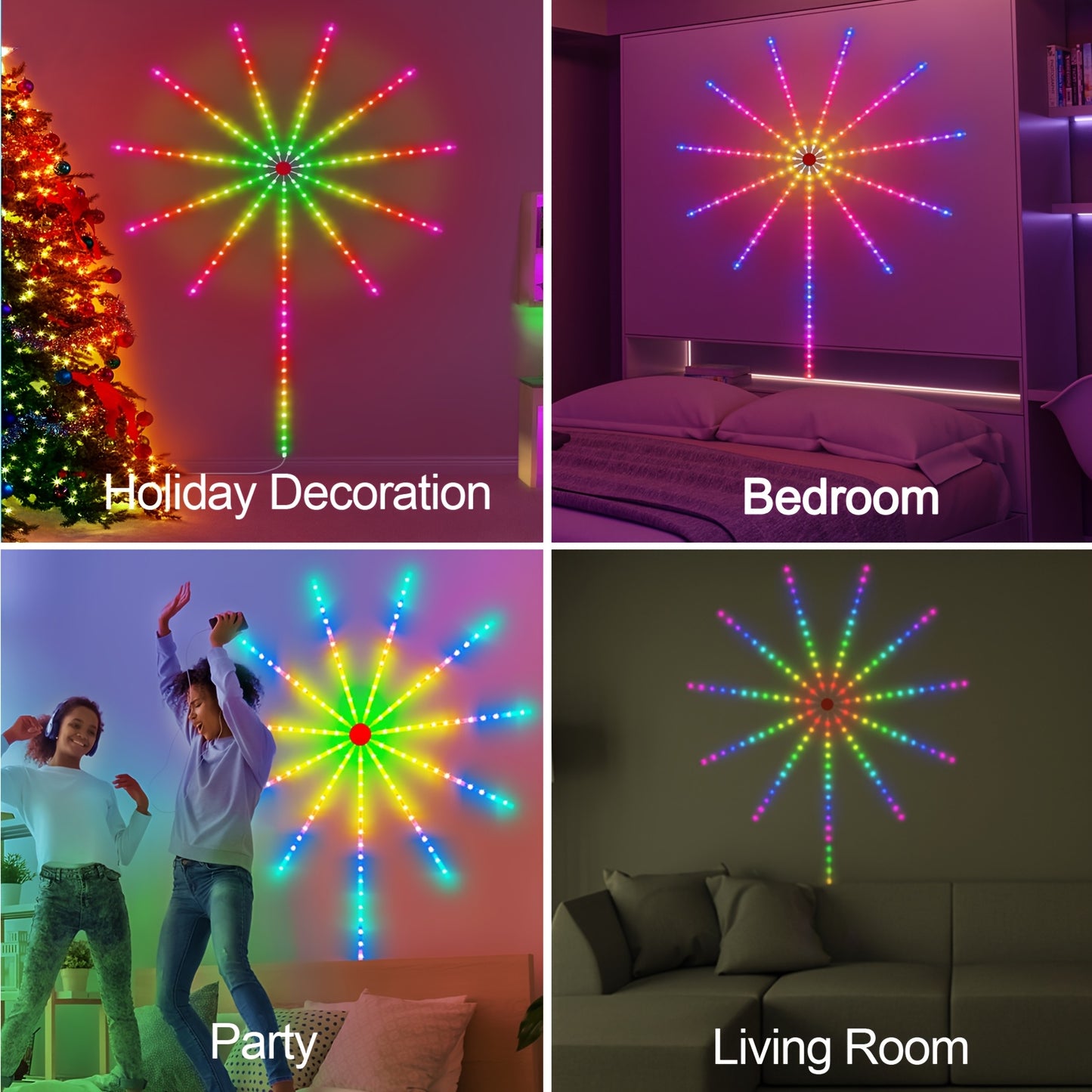 Smart LED Fireworks Light