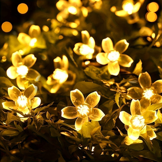 LED Solar Cherry Blossom String Lights