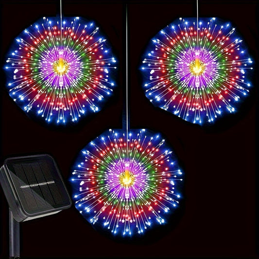 Hanging Solar Firework Lights