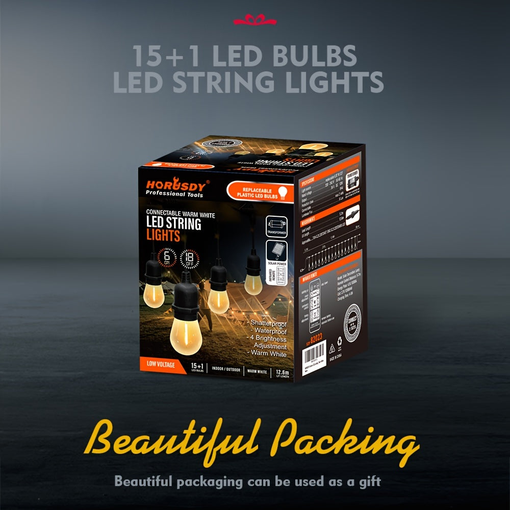 Festoon Solar String Lights