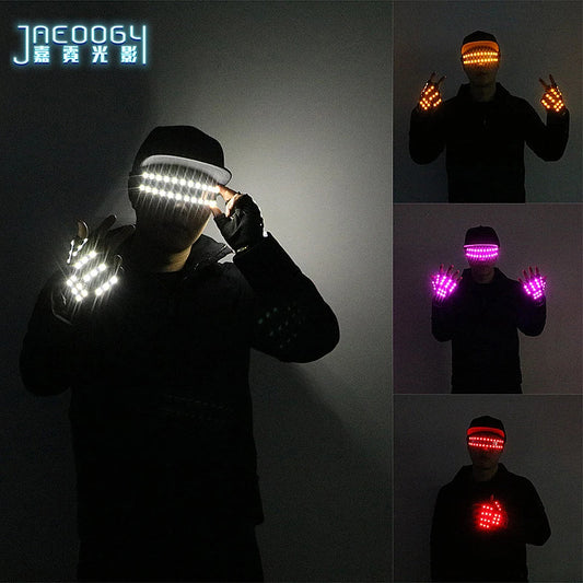 LED Flashing Gloves and Glasses