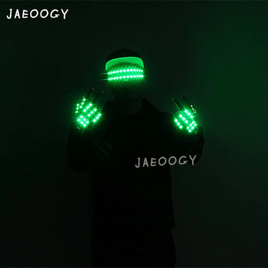 LED Flashing Gloves and Glasses