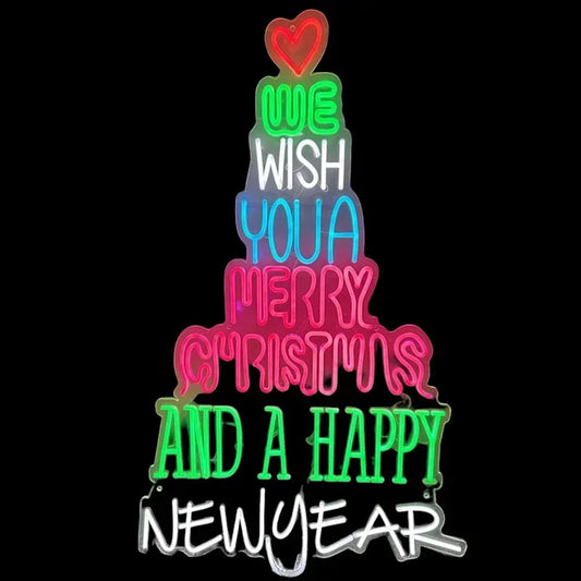 Holiday Wishes Neon Sign-INDOOR ONLY