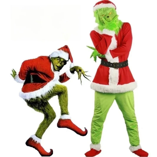 Santa Cosplay Costume Grinch