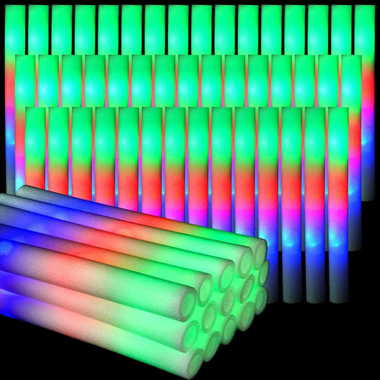 30Pcs Foam Glow Sticks