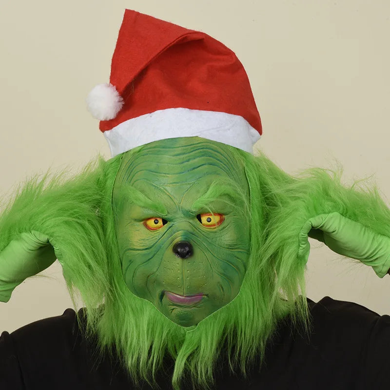 Grinch Latex Mask/Gloves