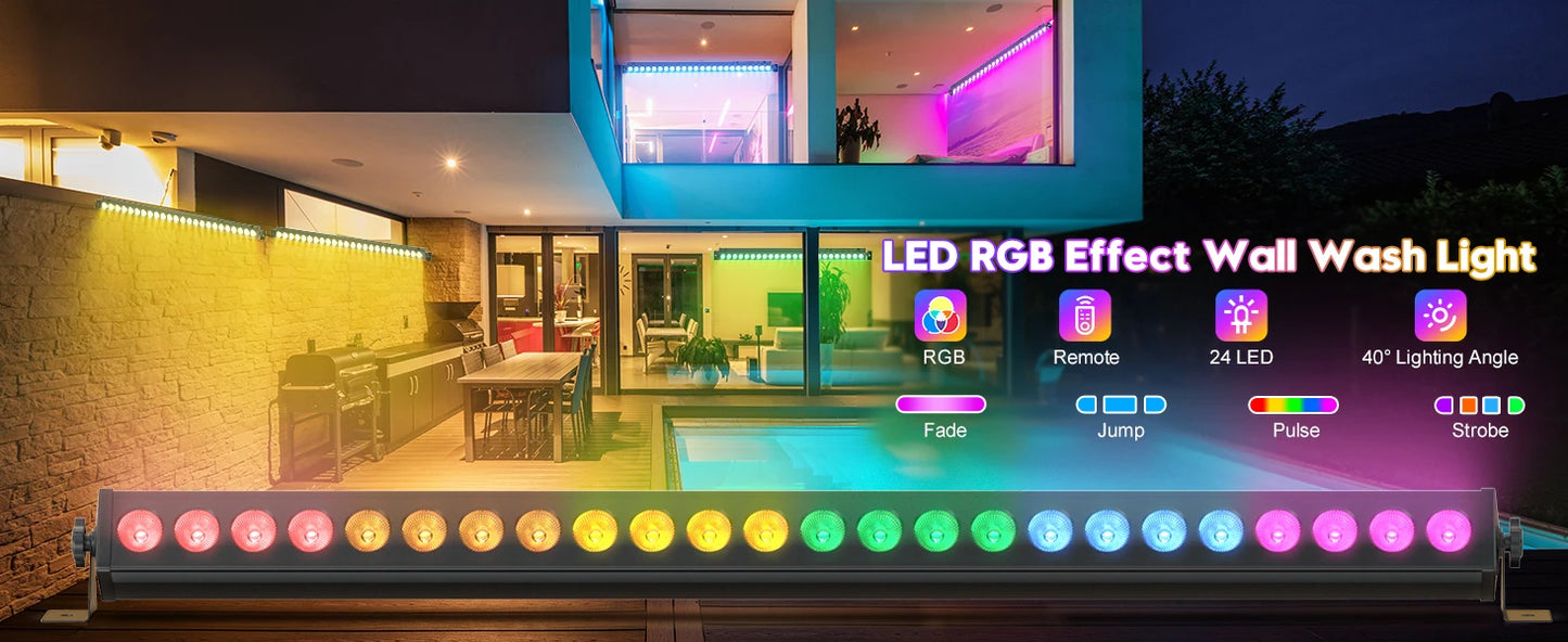 Wall Wash Light Bar With Remote Controller