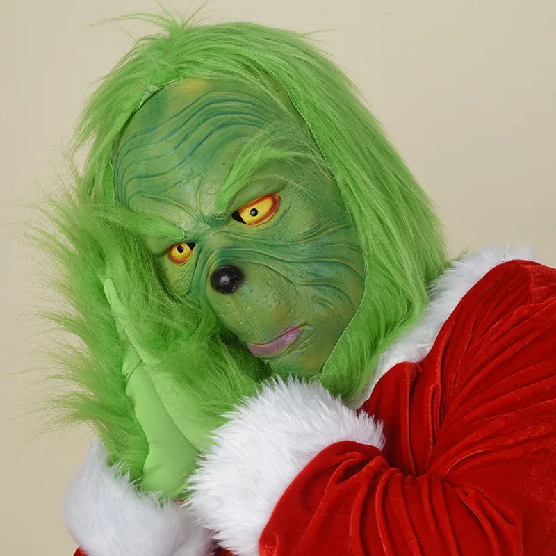 Grinch Latex Mask/Gloves