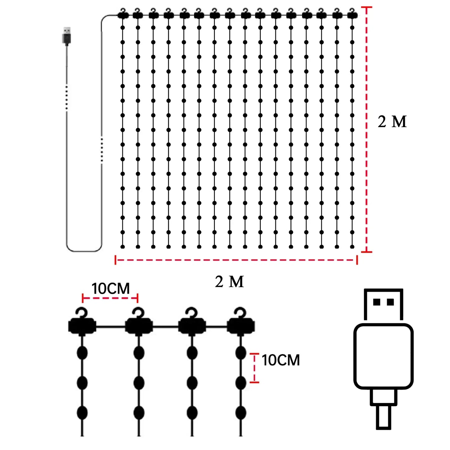 Smart LED Curtain Lights