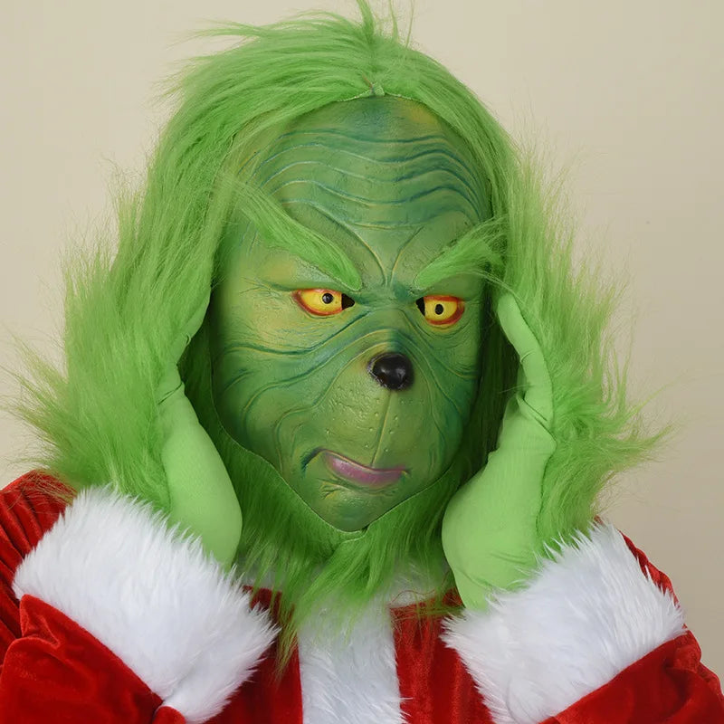 Grinch Latex Mask/Gloves