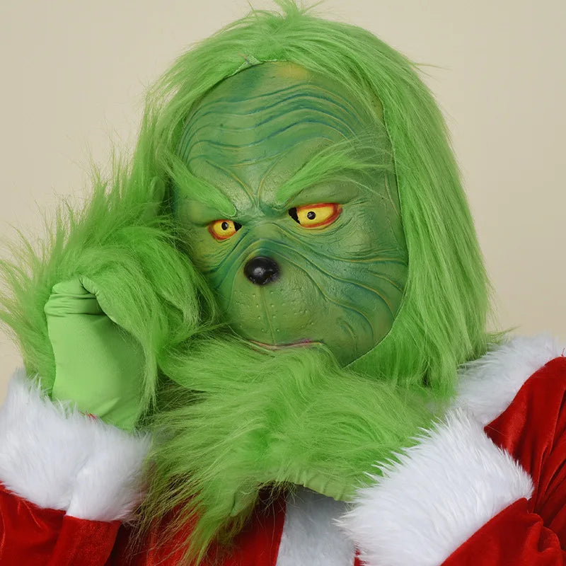 Grinch Latex Mask/Gloves