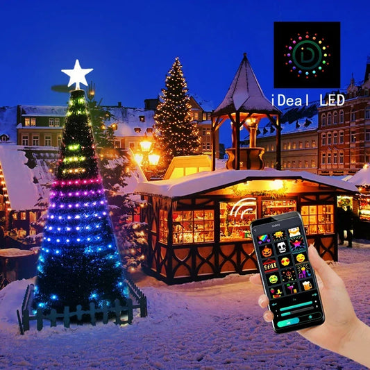 Smart Christmas Tree Garland LED